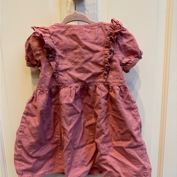 NWOT Okie Dokie 2T Mauve Ruffle Girls Short Sleeve Dress - Picture 4 of 4